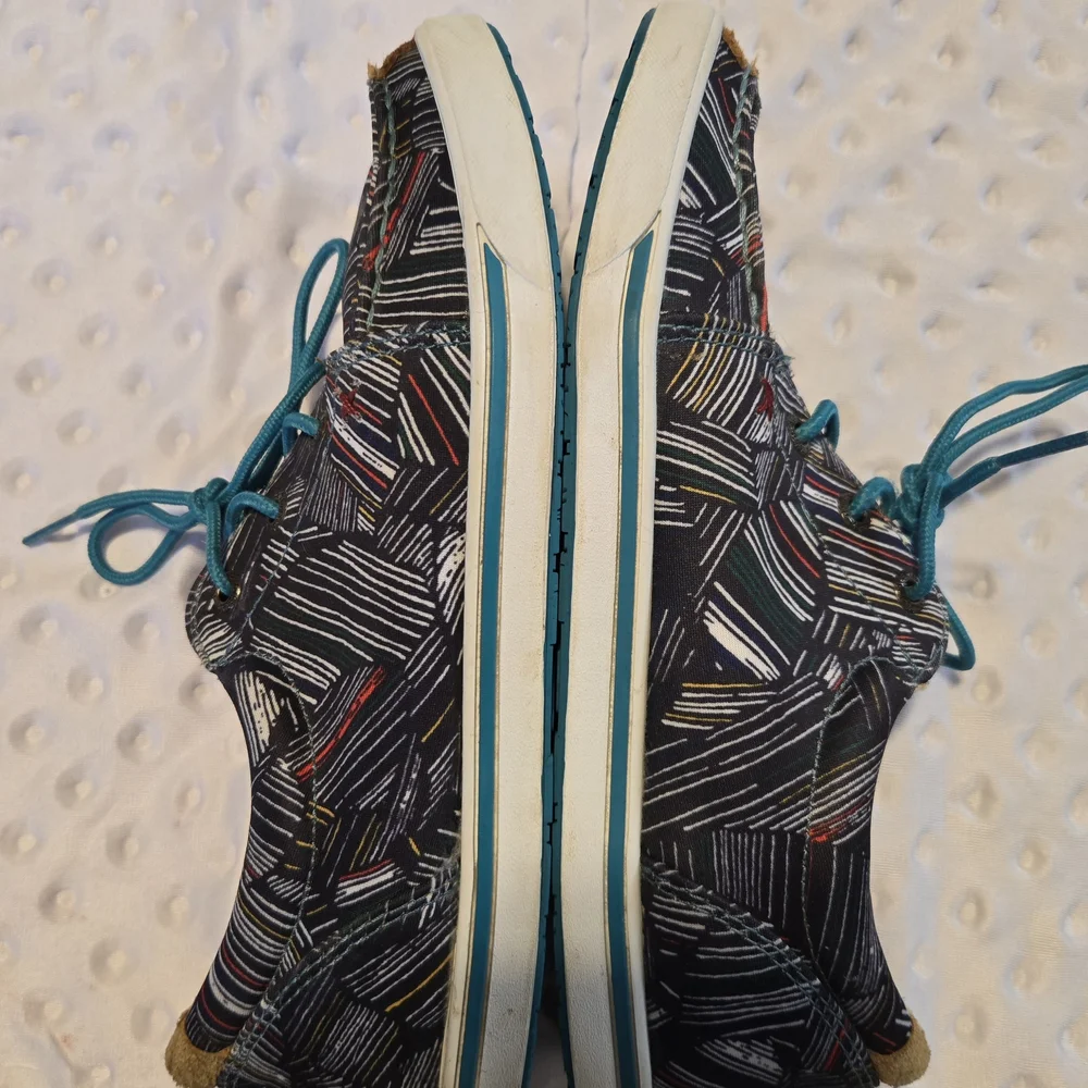 Twisted X Boat Shoes Womens Size 6.5 Multicolor‎ Fabric Casual Walking
